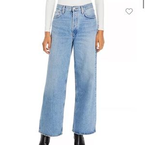 Agolde low slung baggy jeans in libertine